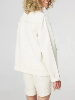 Veste Jean Blanc Femme FAHRAVES