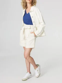 Veste Jean Blanc Femme FAHRAVES