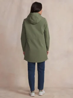 Veste Longue Femme Imperméable A Capuche Vert FANNYLON