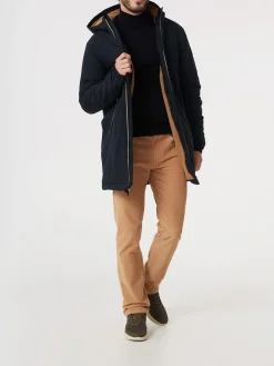 Veste Longue Homme Intérieur Sherpa Imperméable Noir ULRYKVES